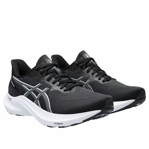 NEW ASICS women's gt-2000 12 running shoes in black/white - Picture 1 of 2